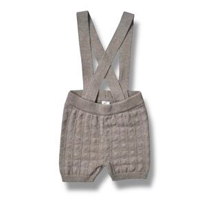 Kate Quinn Suspender Shorts Toddler 2T Dove Knit Organic Cotton Harlequin
